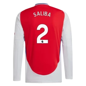 Prima Maglia Saliba Arsenal 2024/2025 Manica Lunga